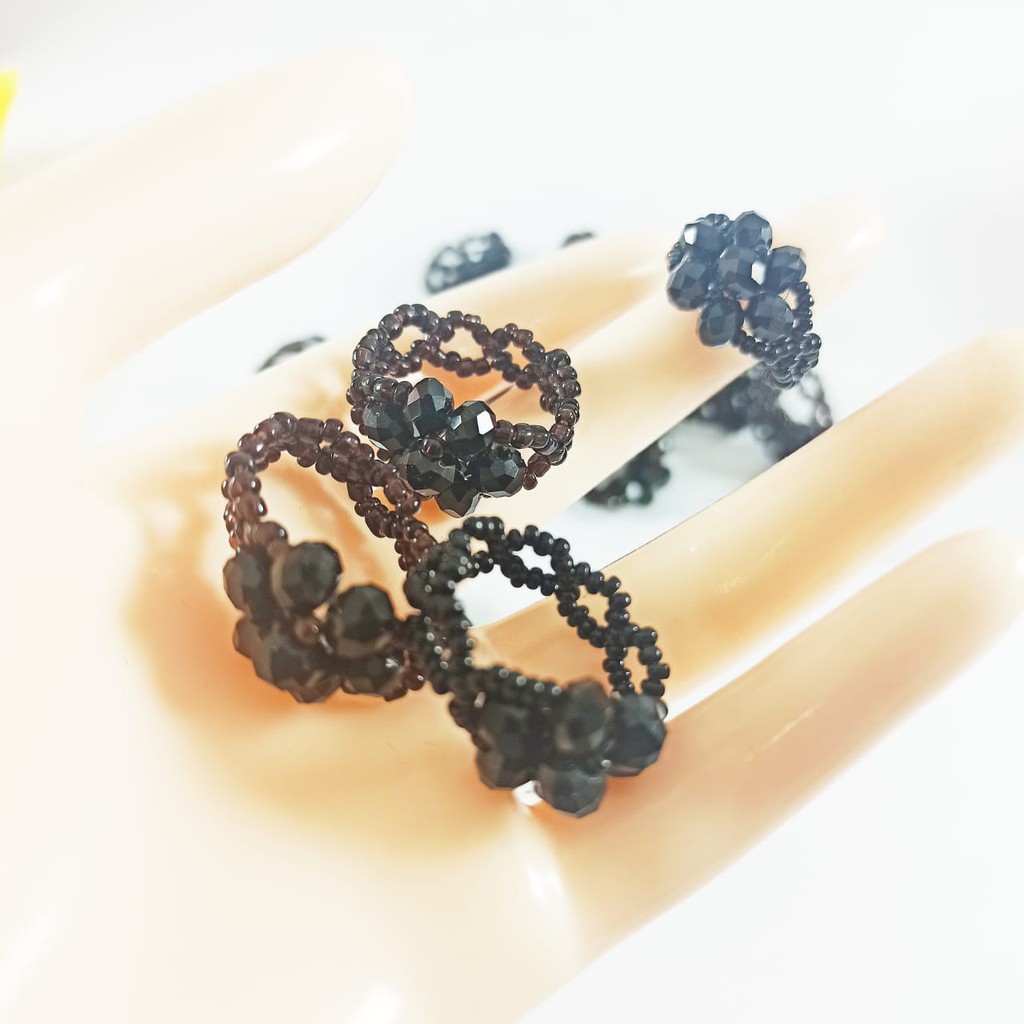 Cincin Wanita Cincin Kristal Handmade Cincin Kasual