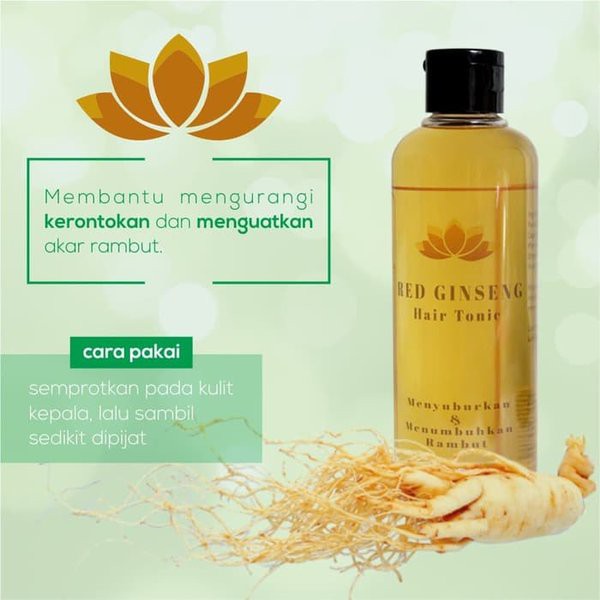 ✨ AKU MURAH ✨[BPOM] Red Ginseng Hair Tonic BPOM Original / 275ml