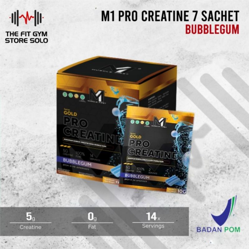 Jual M1 Muscle First Pro Creatine 7 Sachet 14 Serving M1 Creatine ...