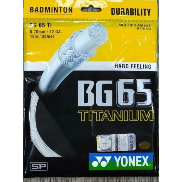 Senar Senar Bulutangkis Yonex Bg65 Titanium Bg 65 Ti Sp Original