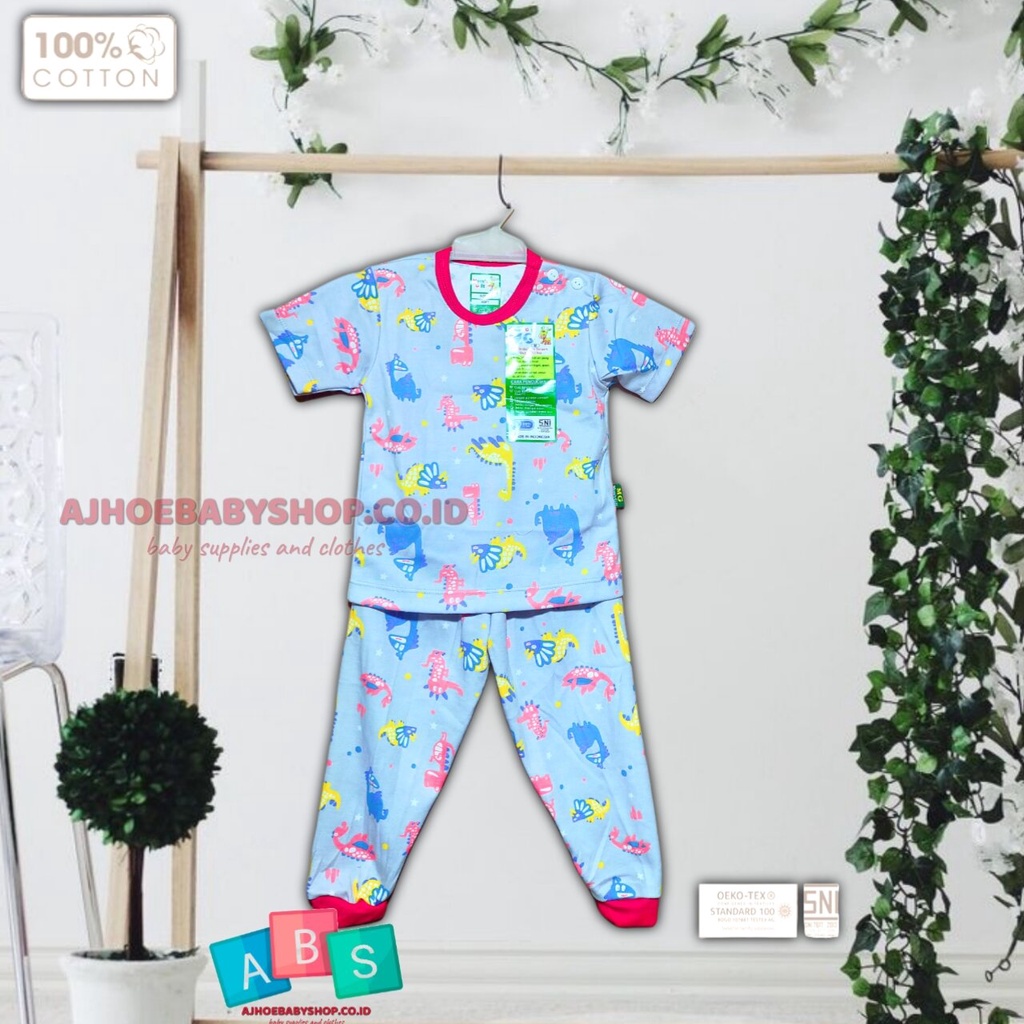 3 PCS | MOM'S GIFT KATUN ASLI 100 % Setelan Baju Pendek Celana Panjang SETELAN  MOM'S GIFT mirror velvet art 258