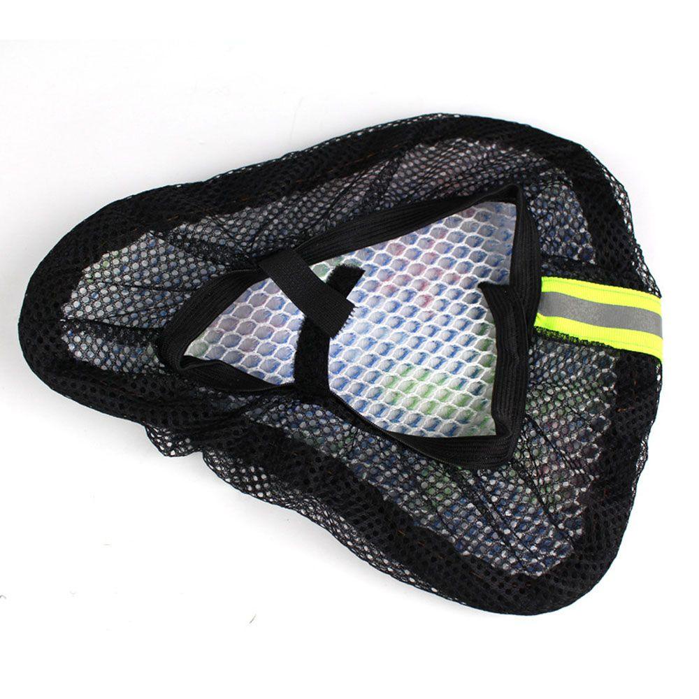 Lanfy Sepeda Saddle Cover Sepeda Bagian Kualitas Tinggi 3D Cushion Mesh Tabir Surya Aksesoris Sepeda Refleksi Malam 3D Kursi Bantal