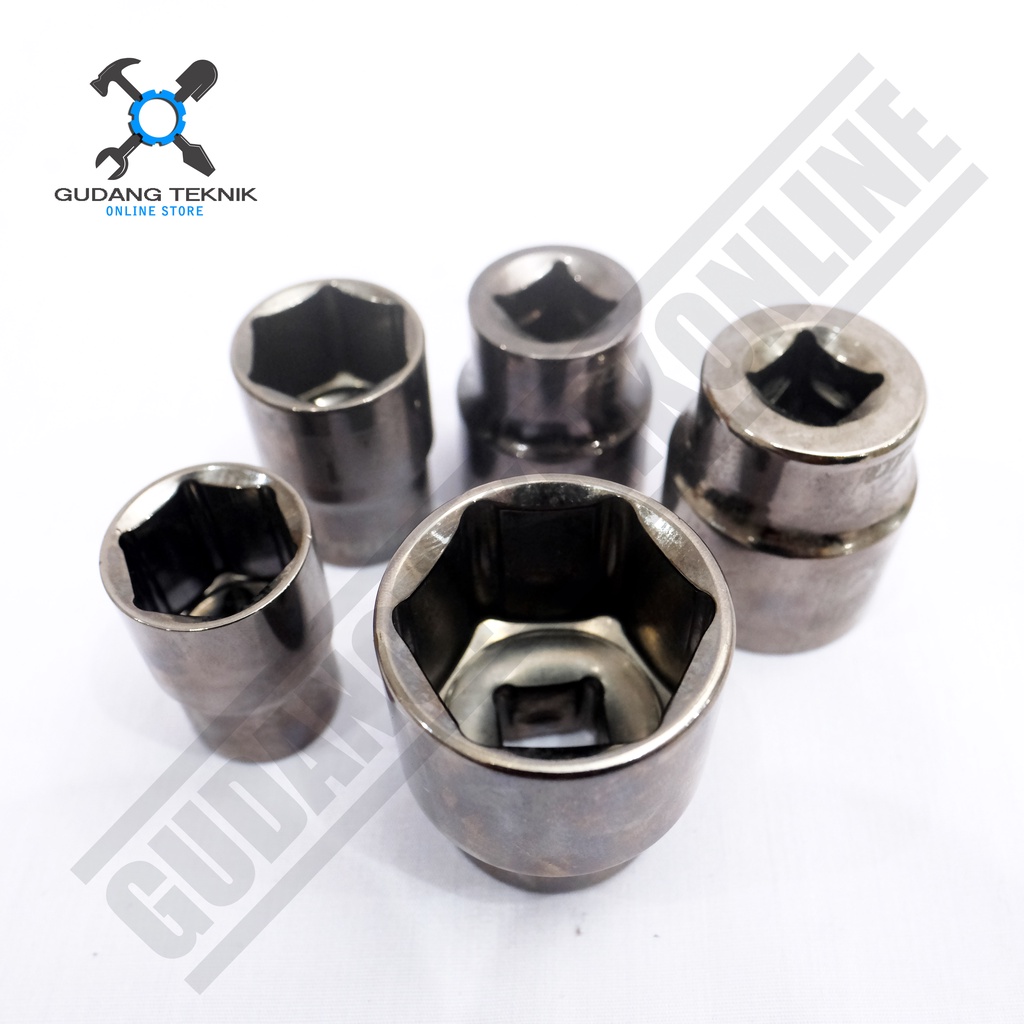 Kunci Shock Socket 1/2&quot; TOTAL 21mm 24mm 27mm 30mm / Mata Kunci Sok - Socket Segi 6 1/2 Inch TOTAL