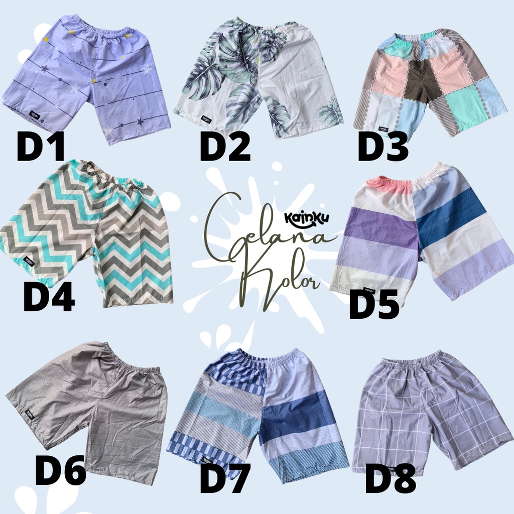 Celana Pendek Kolor &quot;PREMIUM QUALITY&quot; UNISEX PRIA WANITA LAKI LAKI PEREMPUAN KATUN PREMIUM