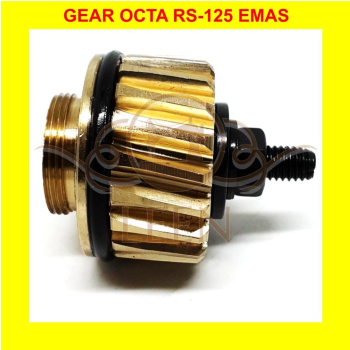 Gear Octa RS-125 Emas Gigi Nanas RS125 Mesin Potong Bahan Kain LEEN