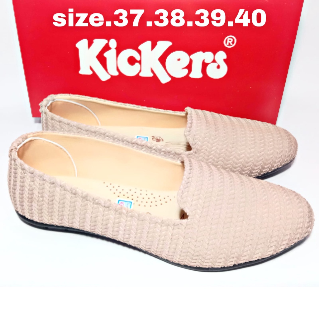 PROMO  FLAT SHOES WANITA DEWASA / SEPATU WANITA DEWASA BALET RAJUT KICKERS TRENDI / SEPATU WANITA TERBARU