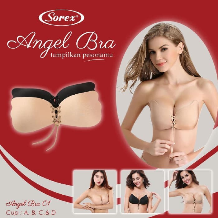 ANGEL BRA 01 SOREX BRA TEMPEL TALI SILIKON TRUSTED ORIGINAL - 34 Hitam