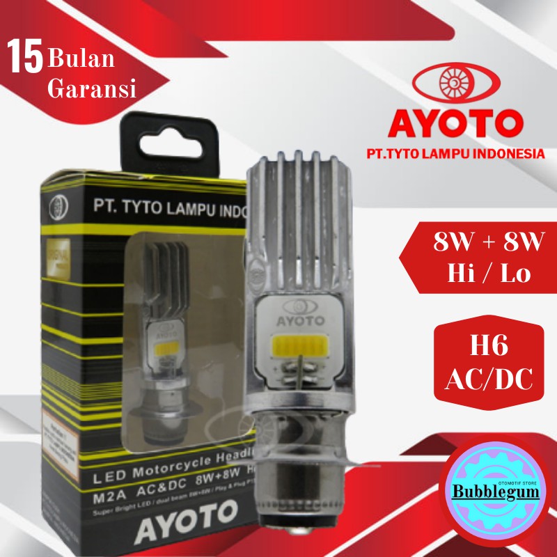 ORIGINAL AYOTO Lampu Led Motor Tyto M2A H6 putih ORIGINAL AYOTO Lampu Led Motor Tyto M2A H6 putih