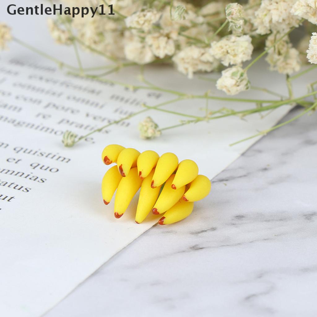 Gentlehappy 1pc Mainan Miniatur Pisang Skala 1: 12 Untuk Dekorasi Rumah Boneka