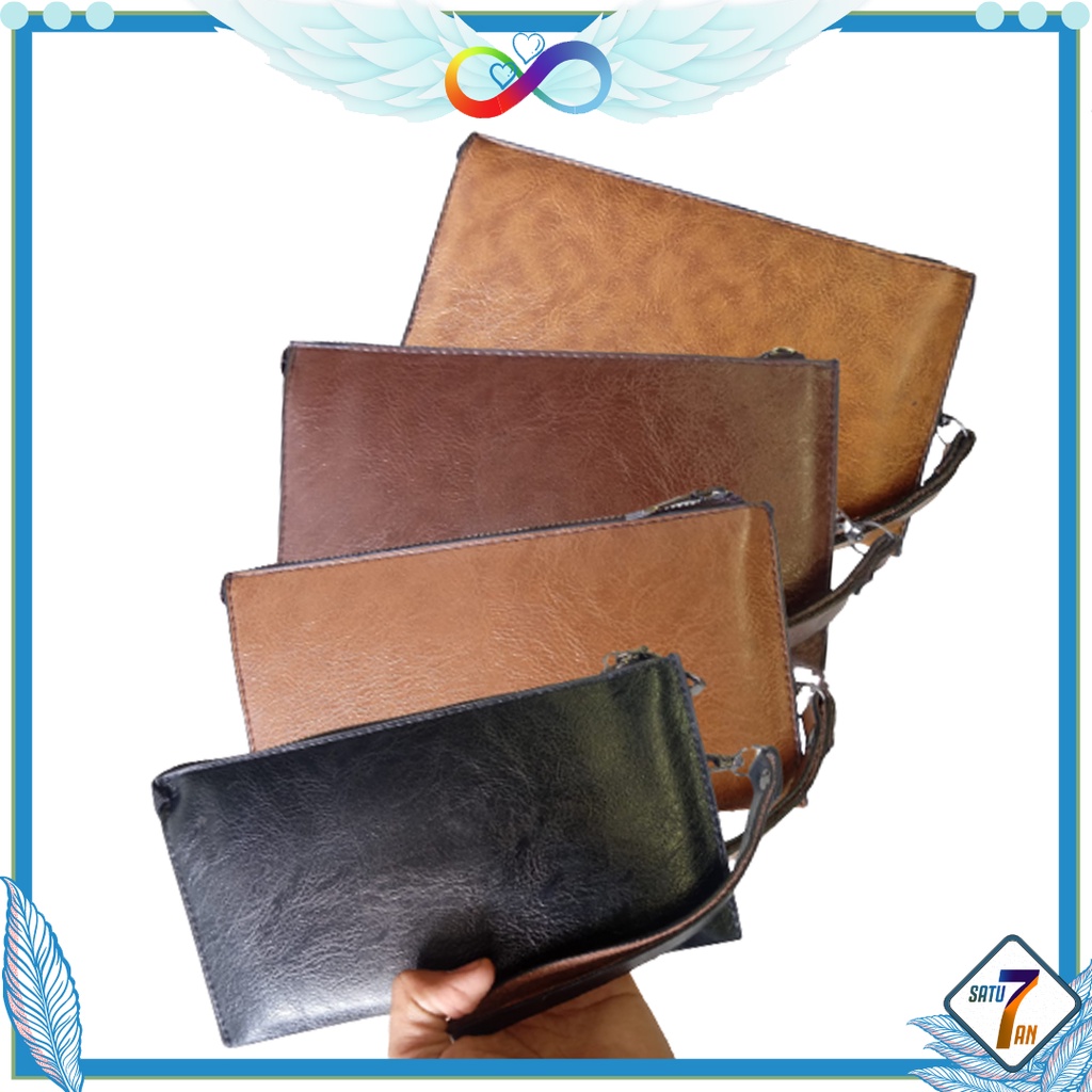 Satu7an D24 DOMPET PANJANG PRIA FASHION KOREA STYLE MEN CLUTCH KULIT TERLARIS GROSIR COD IMPORT