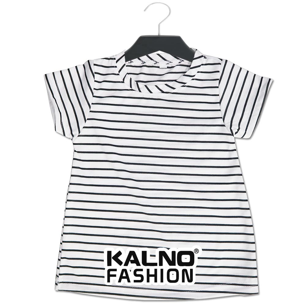 baju anak perempuan salur terusan polos - Anak perempuan Umur 1 -  7 Tahun Ukuran S M L XL