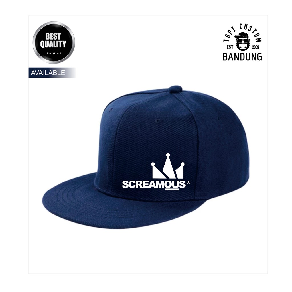 Topi Snapback SCREAMOUS Topi Pria Topi Wanita SCREAMOUS Bisa COD Original High Premium Quality