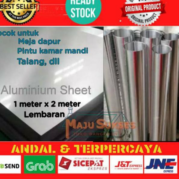 Paling Diminati.. SENG PLAT ALUMUNIUM ALUMINIUM LEMBARAN ALUMUNIUM SHEET SENG PLAT 0,2MM 0,3MM 1 MET