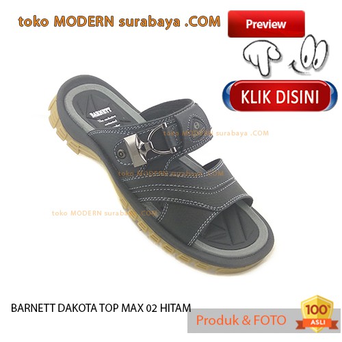 BARNETT DAKOTA TOP MAX 02 HITAM sandal pria sandal selop