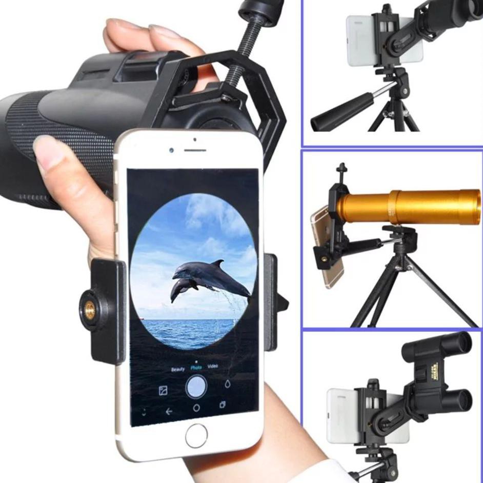 Termurah Teropong Jarak Jauh TO 01 Adapter Mounting Kamera HP Teleskop Teeleskop Camera Perlengkapan
