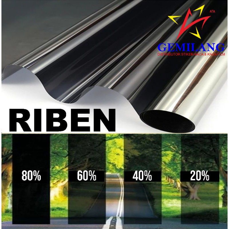 kaca film riben/stiker kaca one way/sticker kaca jendela/sticker kaca film