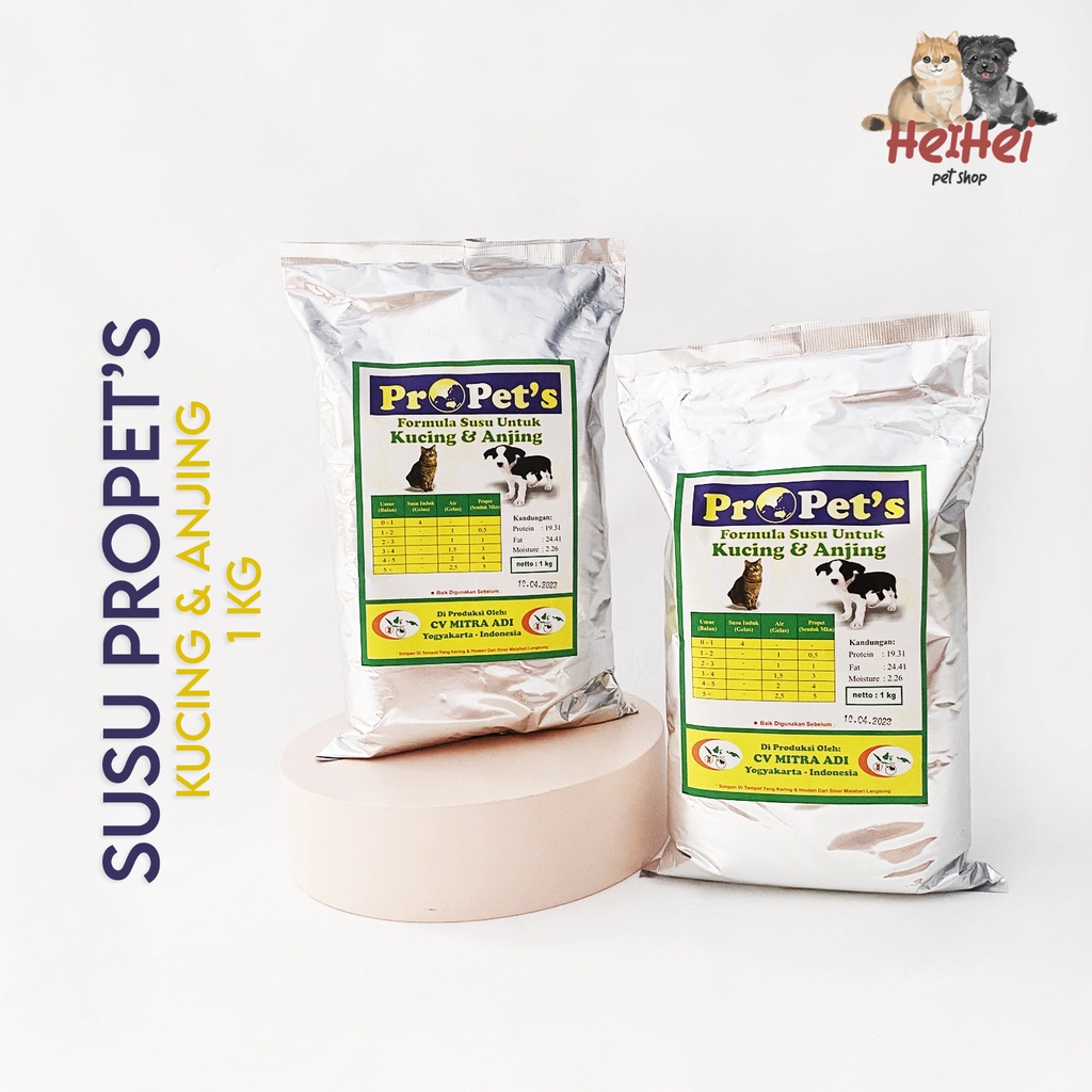 Susu Propet's Anjing dan Kucing - Propet/Propets Puppy Kitten Milk Replacer - Susu Formula Kucing/Anjing