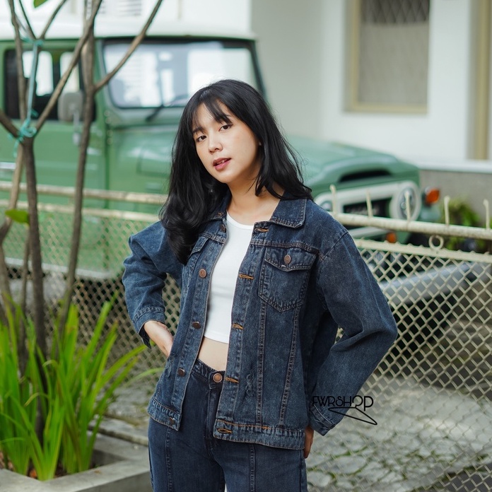 FWR - Jaket Wanita Oversize Snow Ripped Jeans prda