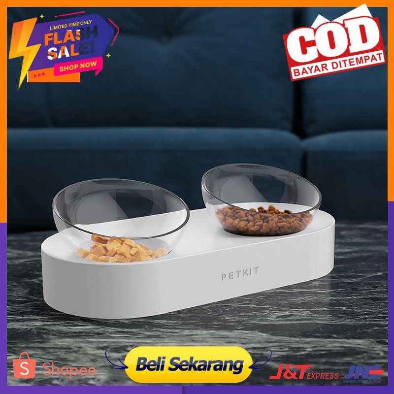 Xiaomi PETKIT Tempat Makan Hewan Kucing Anjing Double Bowl Feeding