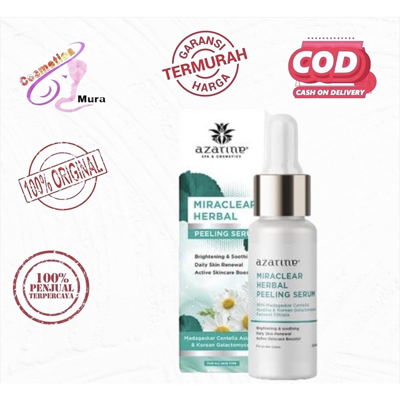 [ peeling serum ] azarine x marvel serum aha bha peeling serum - azarine miraclear peeling herbal serum - serum peeling aha bha azarine