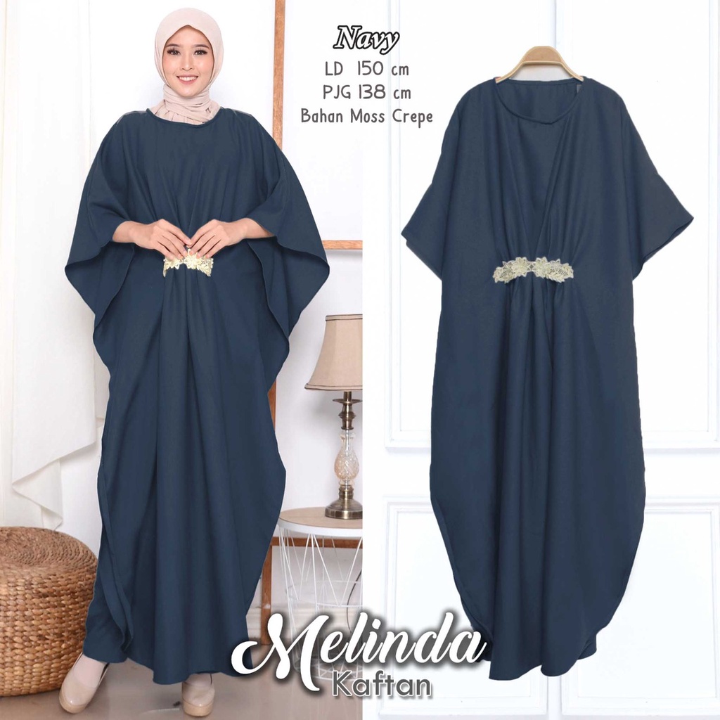 Arniis Kaftan Melinda Jumbo Bahan Mosscrepe