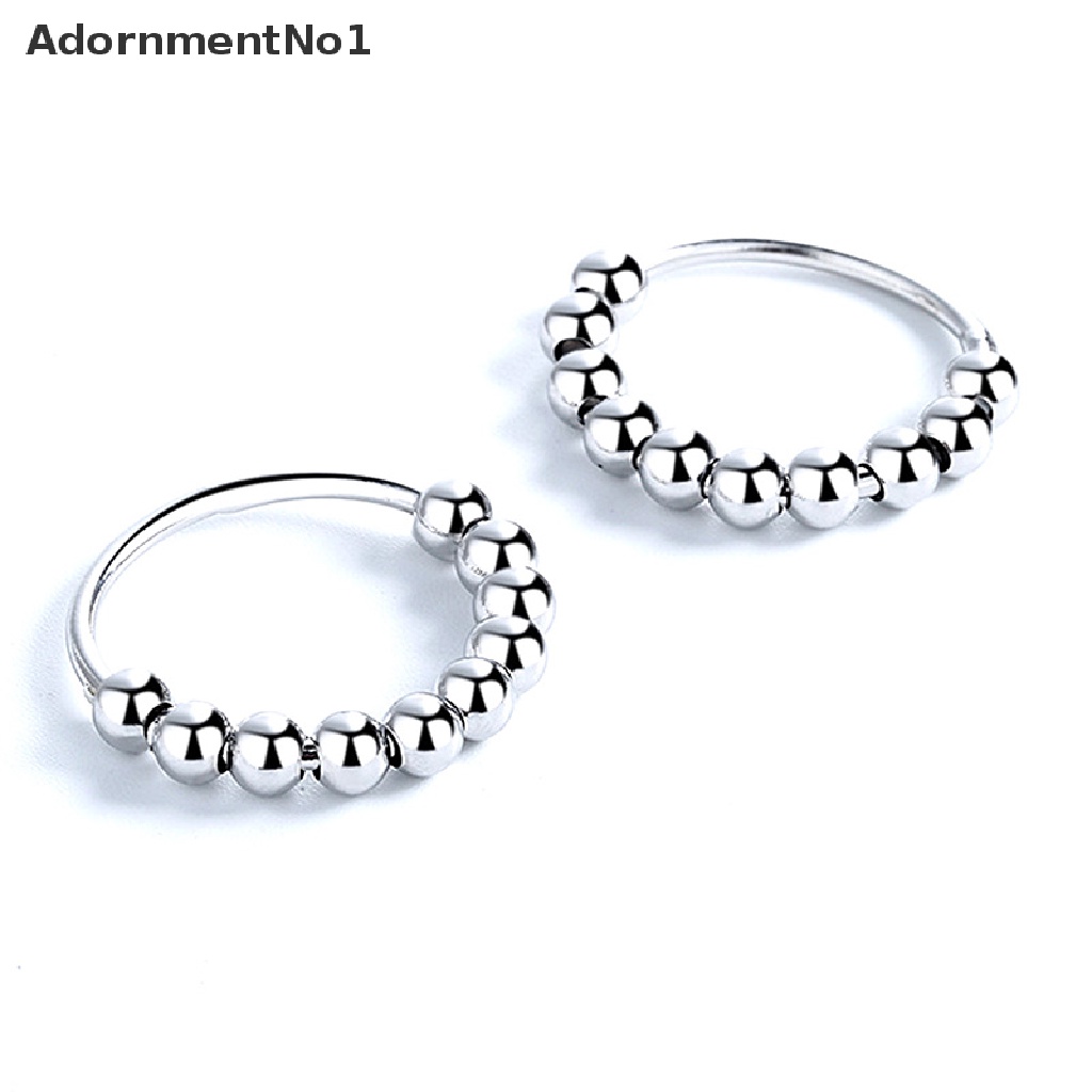 (AdornmentNo1) Cincin Manik-Manik Geometri Anti Stress Untuk Pria / Wanita