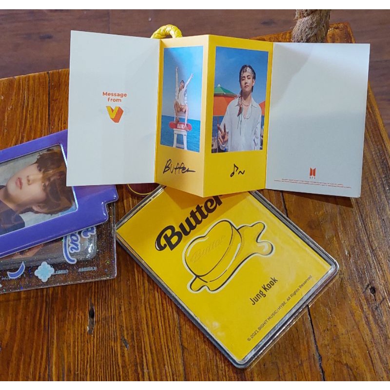 BTS Butter Album Official Message Card - V Version