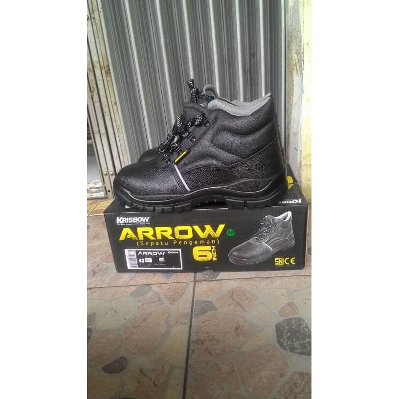 TERGREGET  Sepatu Krisbow Safety Shoes Arrow 6"