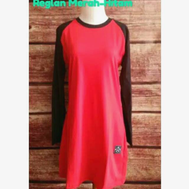 XXXL Baju Kaos Tunik Polos Muslimah Reglan Baju Olah Raga XXXL Baju Kaos Tunik Polos Muslimah Reglan Baju Olah Raga