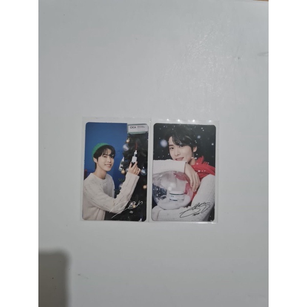 photocard jaehyun, doyoung nature republic chirstmas cica wonderland