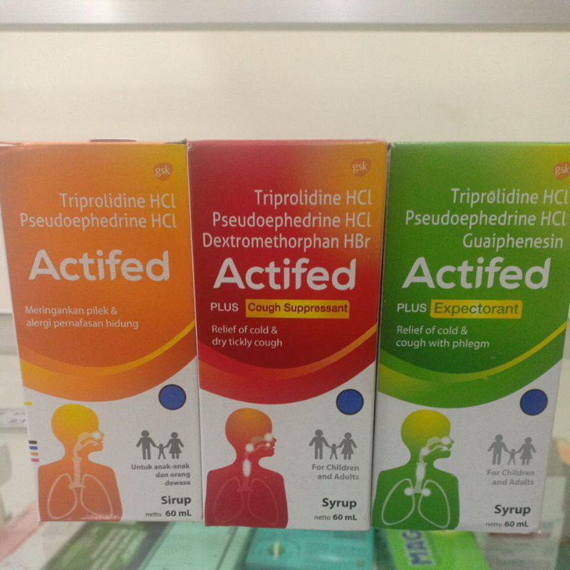 ACTIVED SIRUP/ PILEK ALERGI/BATUK KERING PILEK/PILEK BATUK BERDAHAK