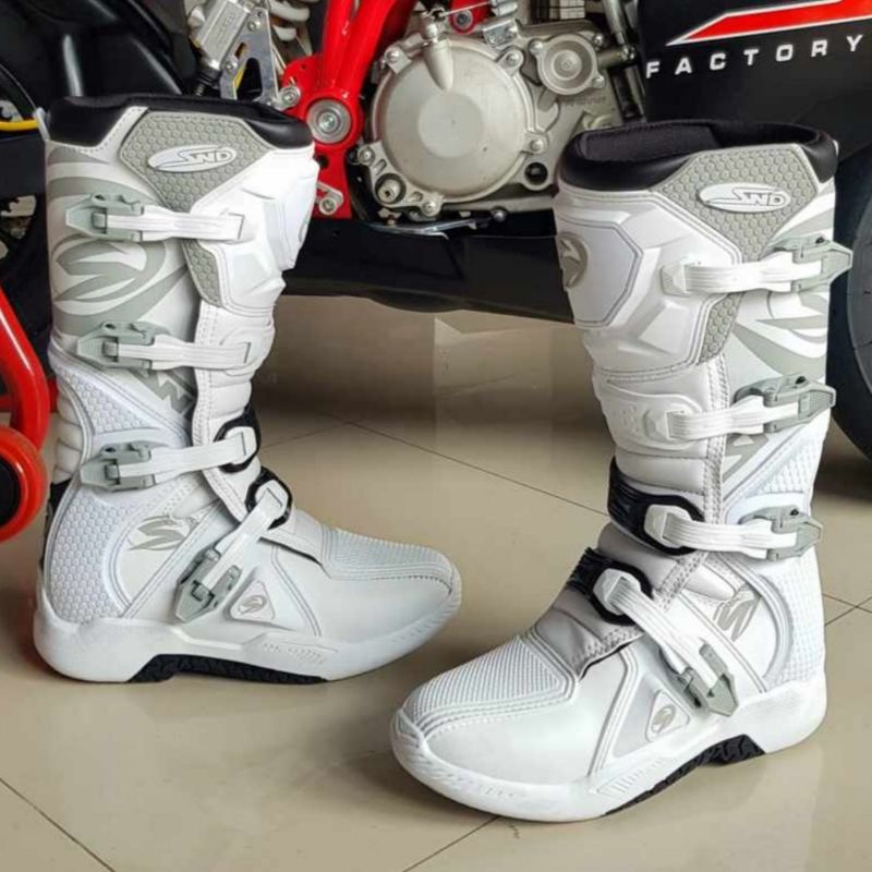 sepatu trail motocross snd new 2022 putih