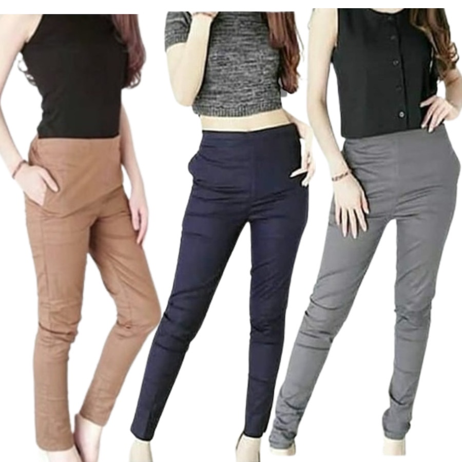 Celana Legging Wanita Stretch Melar Leging HIghweist Dalaman Gamis