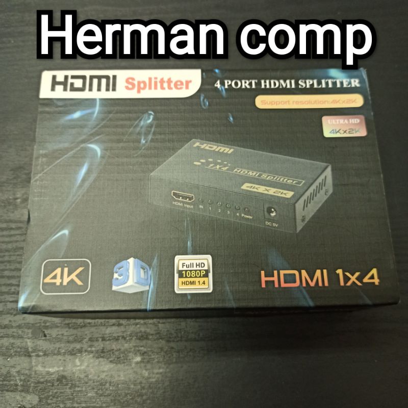 HDMI SPLITTER 4 PORT FULL HD 1080p 4K X 2K HDMI 1x4