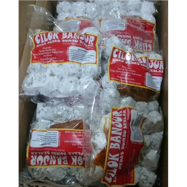 

Cilok Banjur Kuah Pedas Bumbu Seblak