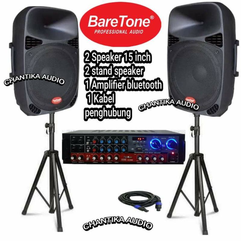 Speaker 15 inch Pasif Ampli Bluetooth Fc a5300 paket sound sytem simple paket karaoke speaker full b