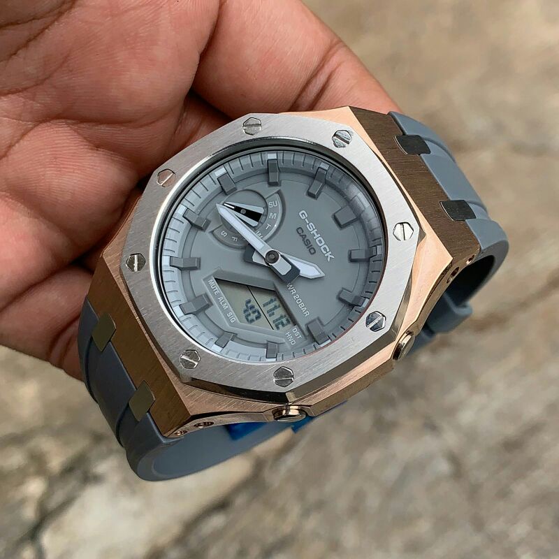 Jam Casio G-shock GA2100 Custom Strap dan Bezel