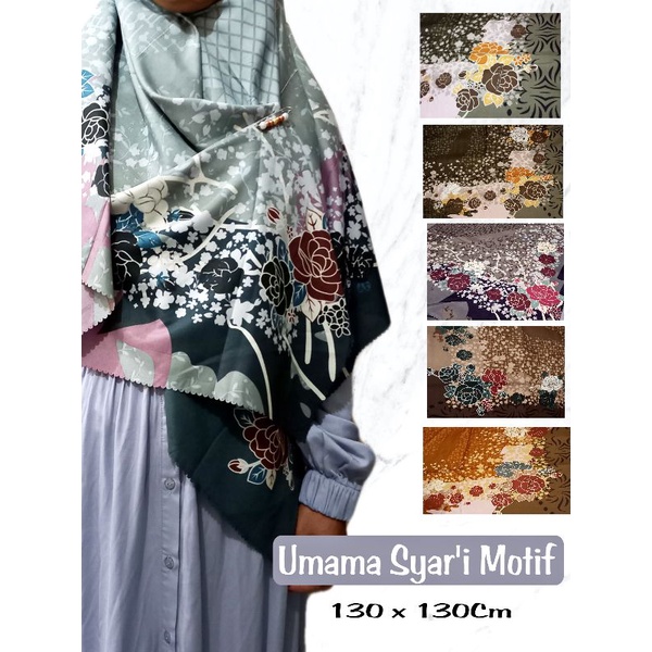 Hijab Syar'i Motif - Umama Voal Miracle (130x130cm)