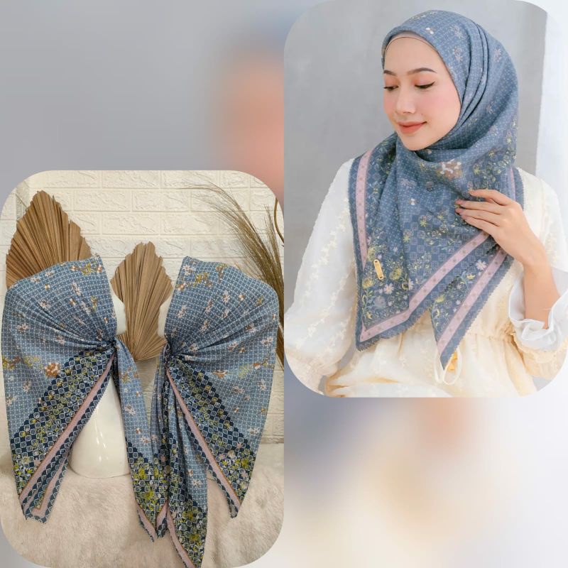 hijab voal segiempat motif like kinaya