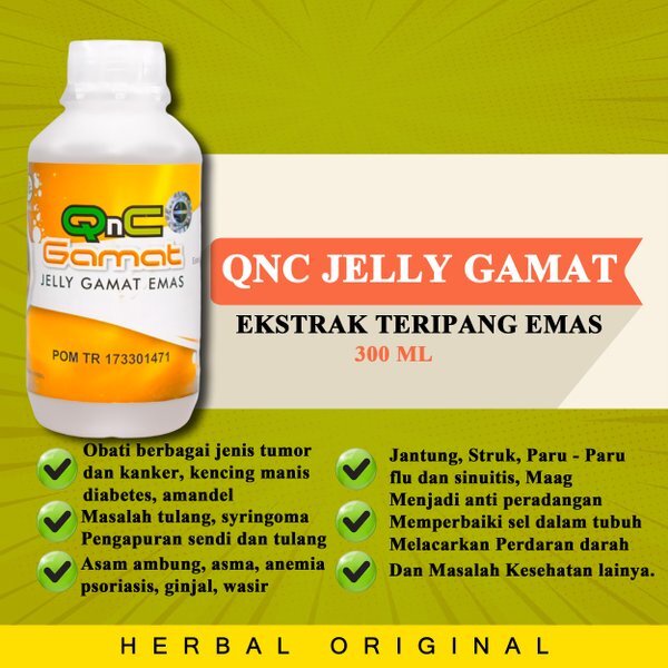 ➦WLø² QNC jelly gamat emas - qnc jelly gamat pengencer darah kental - qnc jelly gamat 500ml