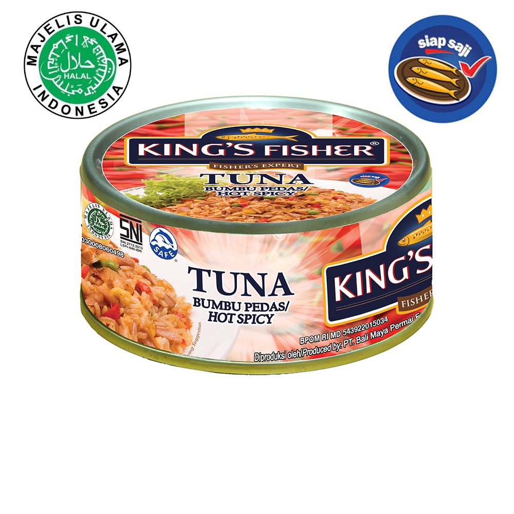 King's Fisher Canned Tuna 170gr All Flavour | King Fisher Tuna Kaleng All Variant