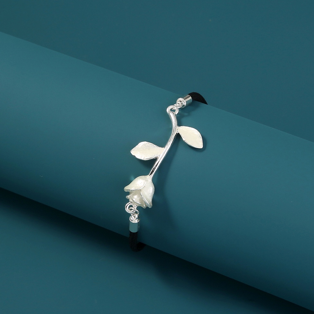 Hu Hu Hu Hu Hu Alat Bantu Pasang Kacamata♡ Handmade Gelang Tali Liontin Bunga Mawar Naga Glow in the Dark Buatan Tangan Dapat Disesuaikan Untuk Unisex