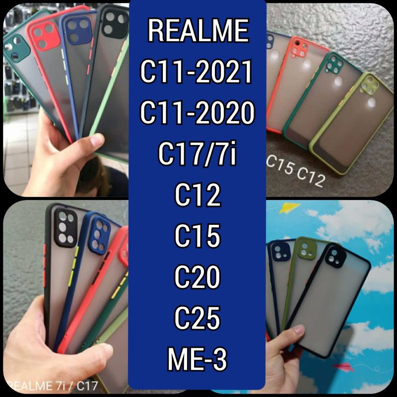 SLIKON/CASE TERBARU ORI ADA PELINDUNG CAMERA tipe realme C11 2021/C11 2020/C17/7ie/C12/C15/C20/C25//M 3