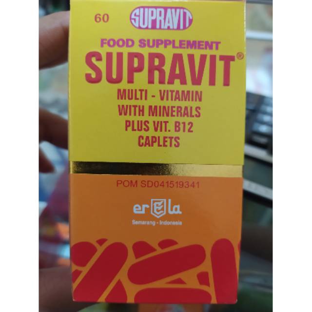 Supravit Vitamin 1botol isi 60 kaplet