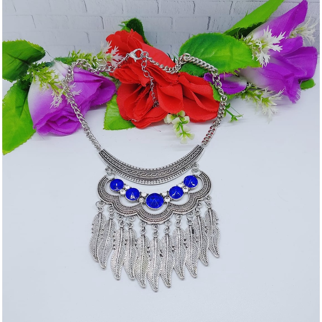 Aksesoris kalung fashion kalung elegan kalung hijab aksesoris cantik kalung daun elegan cantik h-j