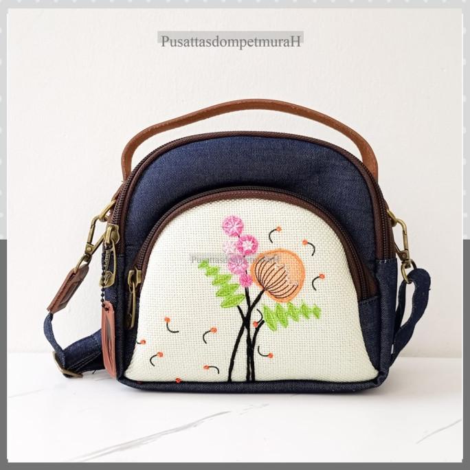 Marawa Quna Delio Tas Wanita Selempang Handmade Kanvas