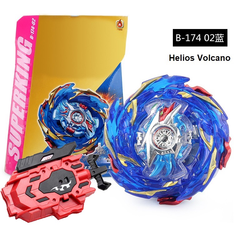 Gasing Beyblade Burst Superking merk Flame B-174-02 Helios Volcano