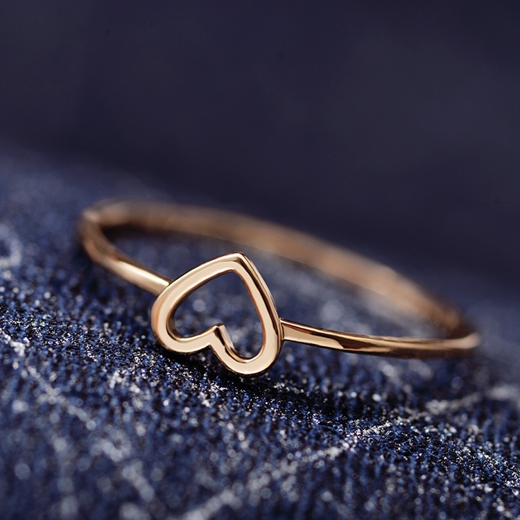 Cincin Bentuk Hati Model hollow