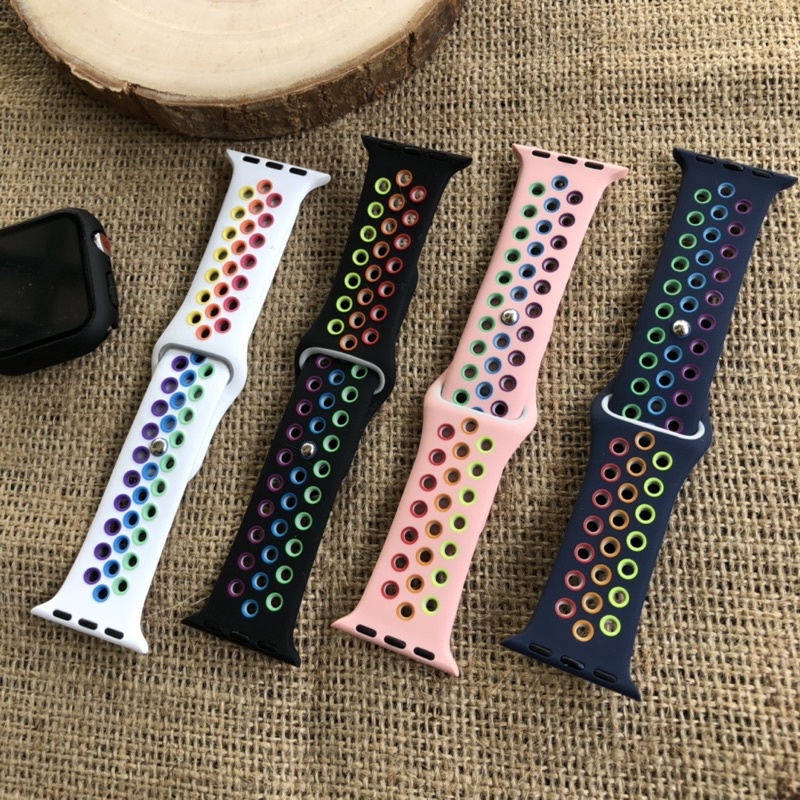 STRAP APPLE WATCH NIKE PRIDE EDITION IWATCH 7 6 5 4 3 2 1 SE STRAP NIKE RAINBOW