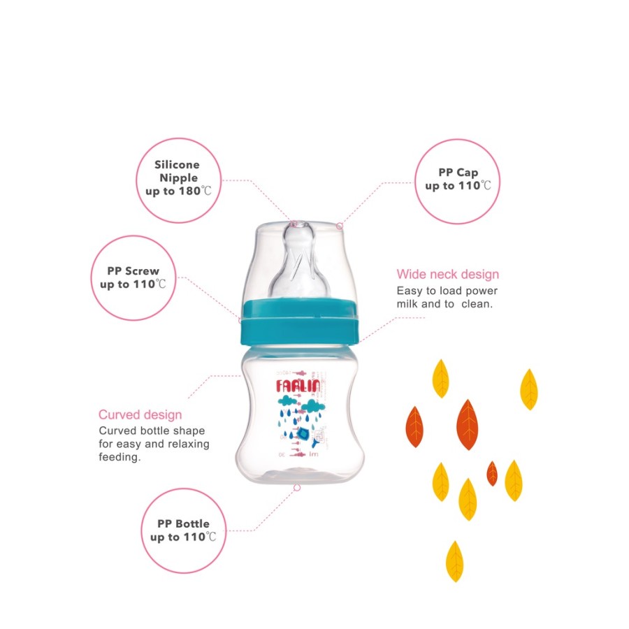 Farlin MomFit PP Wide Neck Feeding Bottle - 150 ml